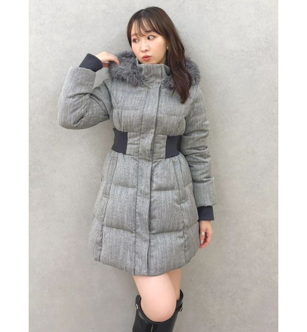 dazzlin「ウエストマークレディダウンコート」|ダウン|グレー