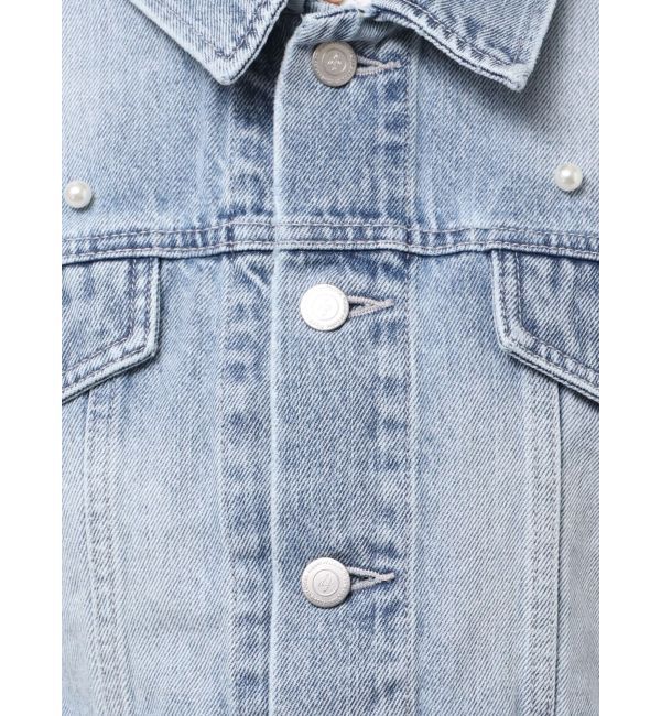 dazzlin「パールデニムショートジャケット」|デニムジャケット|