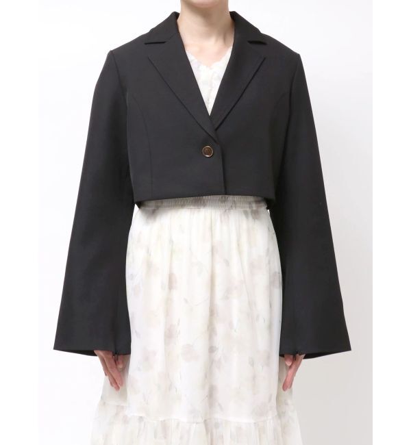 dazzlin「【WEB限定】ショートシングルジャケット」|テーラードジャケット|