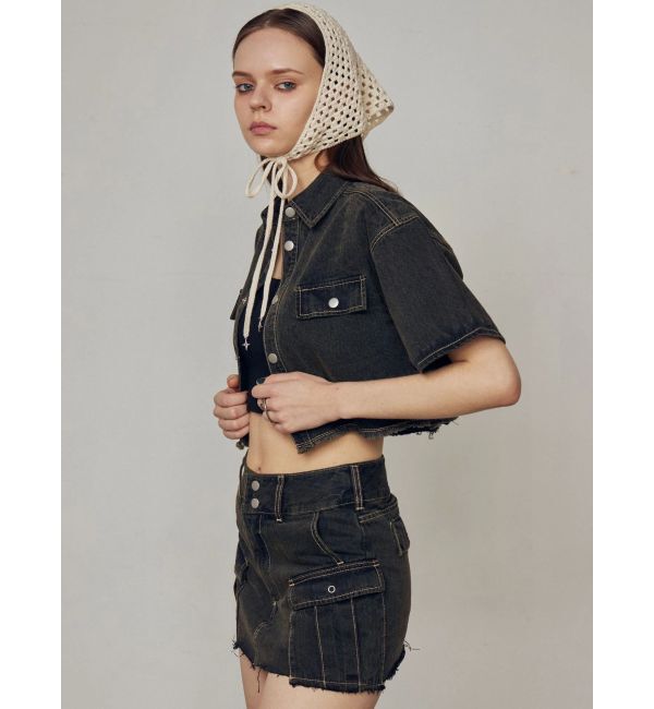 EMODA「カットショートデニムシャツ」|シャツ・ブラウス|