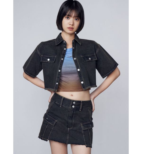 EMODA「カットショートデニムシャツ」|シャツ・ブラウス|
