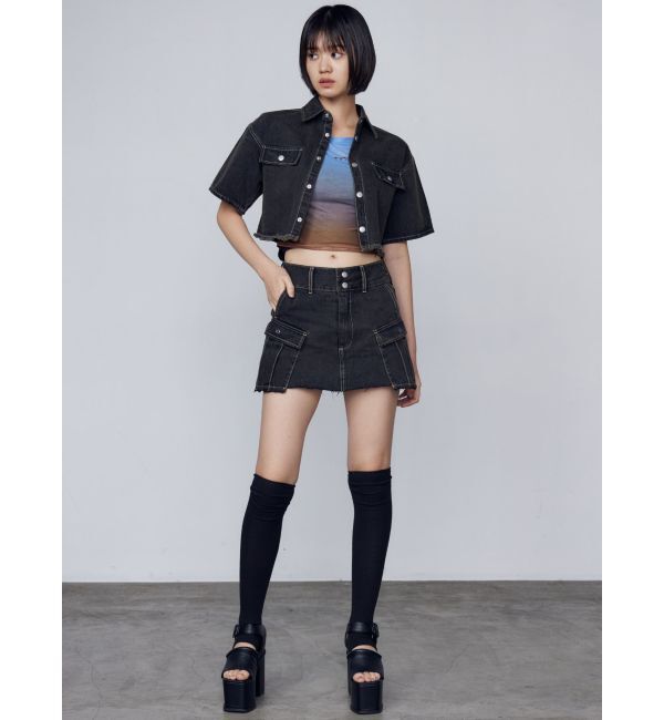 EMODA「カットショートデニムシャツ」|シャツ・ブラウス|