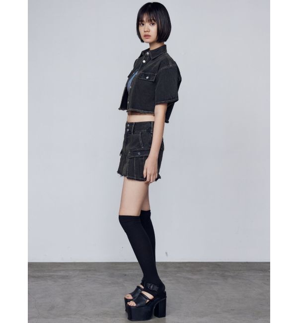 EMODA「カットショートデニムシャツ」|シャツ・ブラウス|