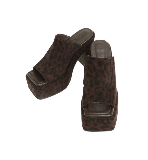 EMODA「カーブヒールラインサンダル」|サンダル|ブラウン