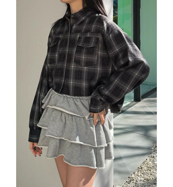 EMODA「クロップフードシャツ」|シャツ・ブラウス|