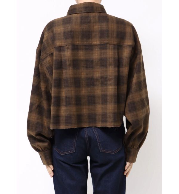 EMODA「クロップフードシャツ」|シャツ・ブラウス|