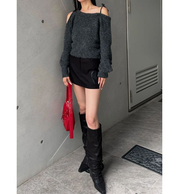 EMODA「ショルダースキンニット」|ニット・セーター|