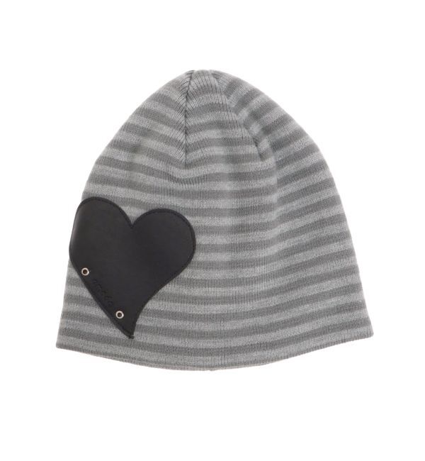 EMODA「レザーパッチニットキャップ」|キャップ・キャスケット|