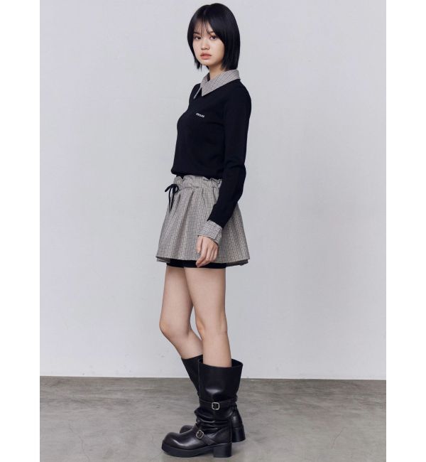 EMODA「レイヤードシャツニット」|ニット・セーター|