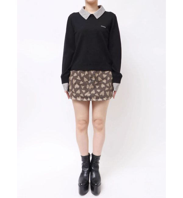 EMODA「レイヤードシャツニット」|ニット・セーター|