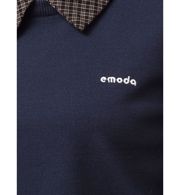 EMODA「レイヤードシャツニット」|ニット・セーター|