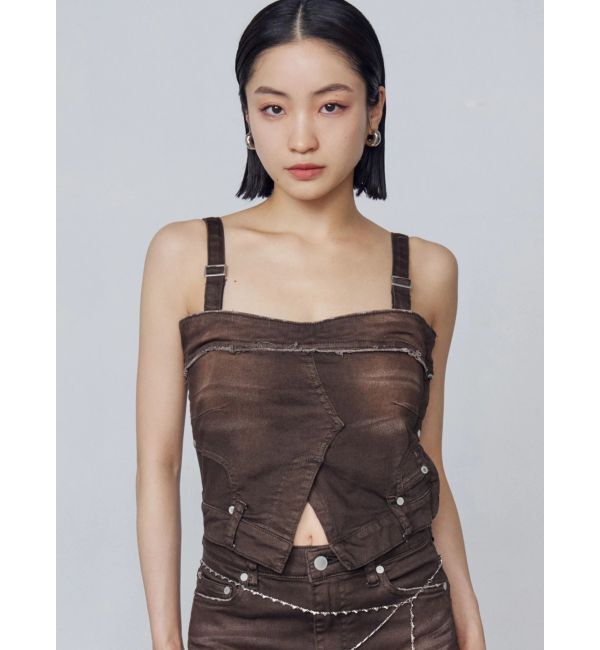 EMODA「デニムキャミサロペット」|ワンピース|