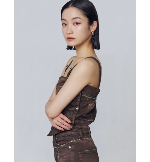 EMODA「デニムキャミサロペット」|ワンピース|