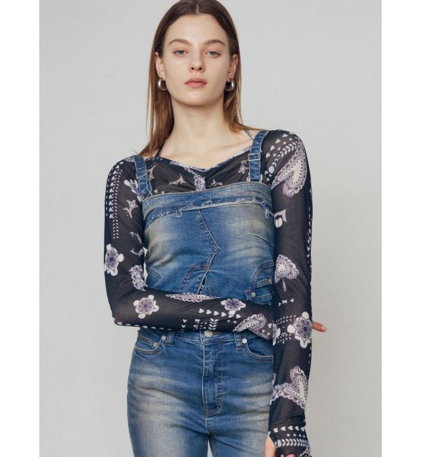 EMODA「デニムキャミサロペット」|ワンピース|