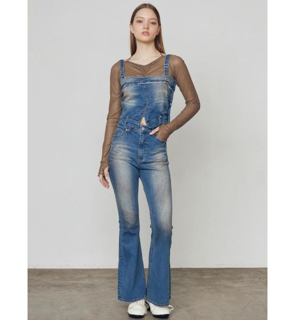 EMODA「デニムキャミサロペット」|ワンピース|