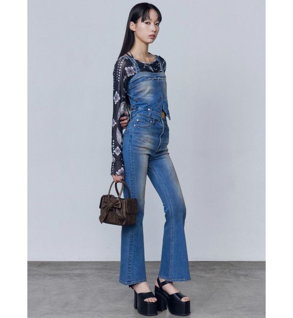 EMODA「デニムキャミサロペット」|ワンピース|