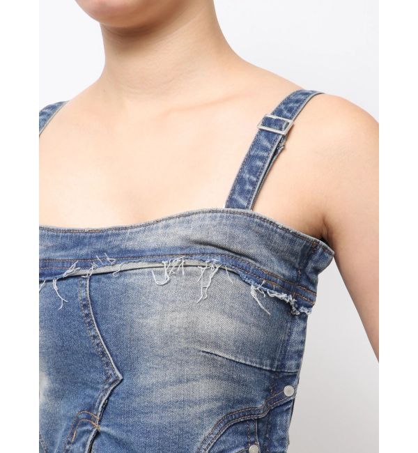 EMODA「デニムキャミサロペット」|ワンピース|