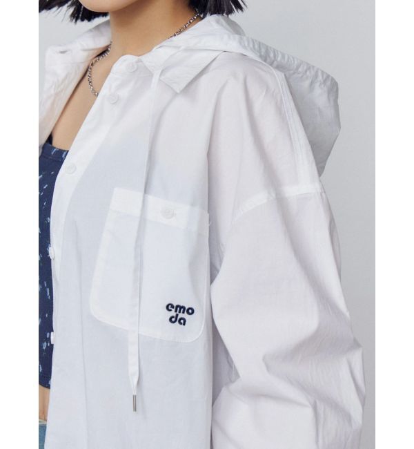 EMODA「ワイドボディフーディシャツ」|シャツ・ブラウス|