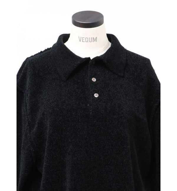 EMODA「【VEQUM】VELOUR TEXTURE KNIT POLO」|ニット・セーター|