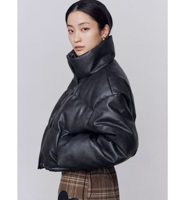 EMODA「フェイクレザーショートダウン」|ダウン|