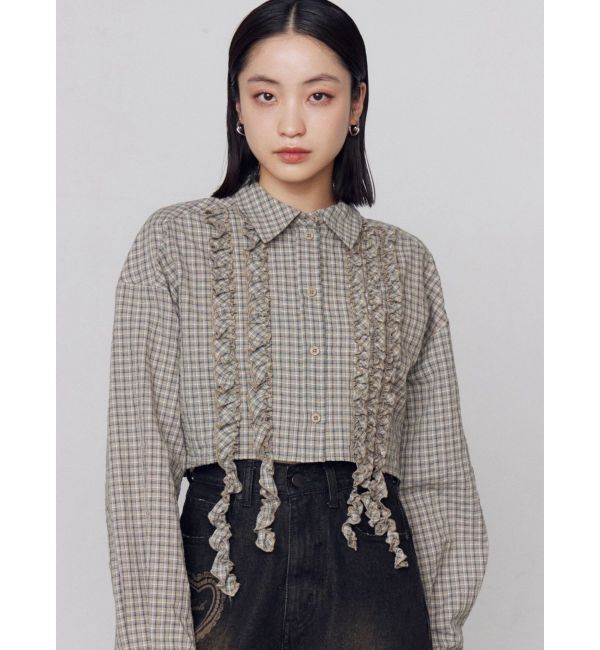 EMODA「テープフリルワイドショートシャツ」|シャツ・ブラウス|