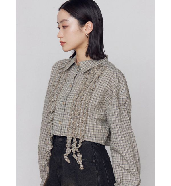 EMODA「テープフリルワイドショートシャツ」|シャツ・ブラウス|