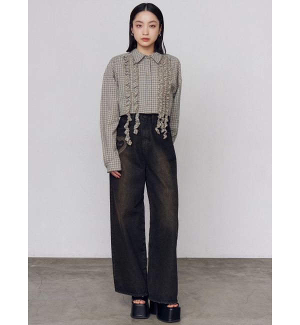 EMODA「テープフリルワイドショートシャツ」|シャツ・ブラウス|