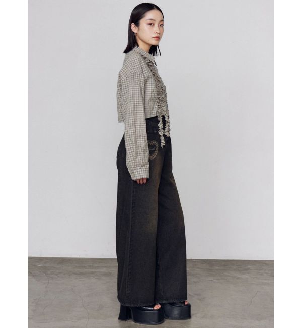 EMODA「テープフリルワイドショートシャツ」|シャツ・ブラウス|