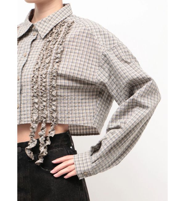 EMODA「テープフリルワイドショートシャツ」|シャツ・ブラウス|