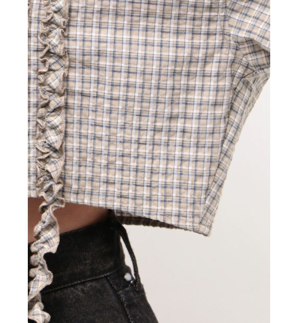 EMODA「テープフリルワイドショートシャツ」|シャツ・ブラウス|