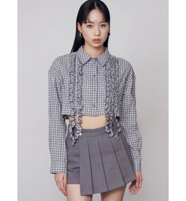 EMODA「テープフリルワイドショートシャツ」|シャツ・ブラウス|