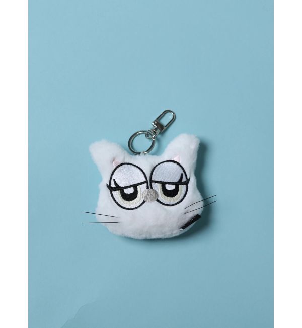 EMODA「MOOA EMMA FACE MINI POUCH」|ポーチ|ホワイト