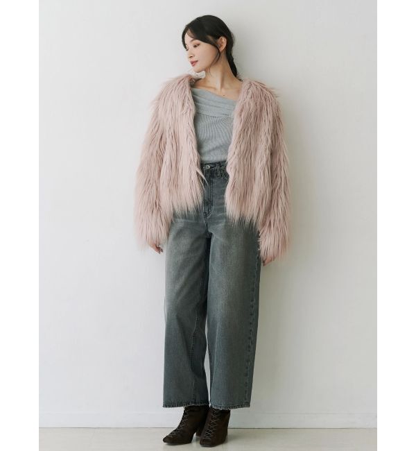 MERCURYDUO「ロングフェイクファーミドルコート」|その他|