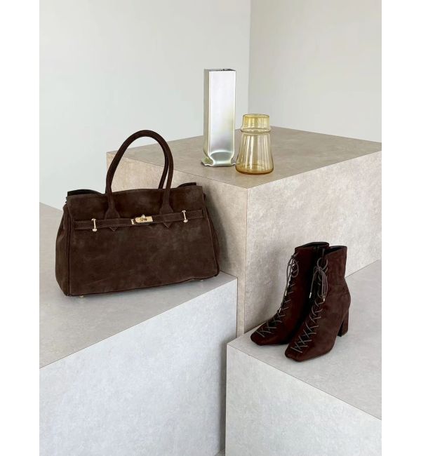 MERCURYDUO「【MILLELA FIRENZE】スエードハンドバッグ」|ハンドバッグ|