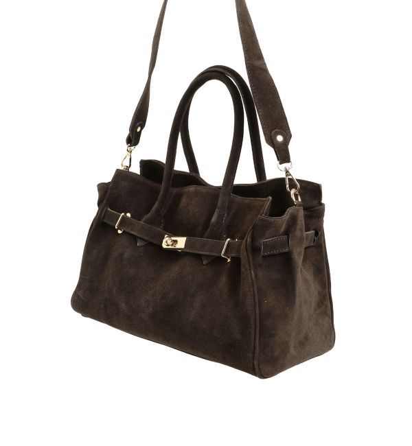 MERCURYDUO「【MILLELA FIRENZE】スエードハンドバッグ」|ハンドバッグ|