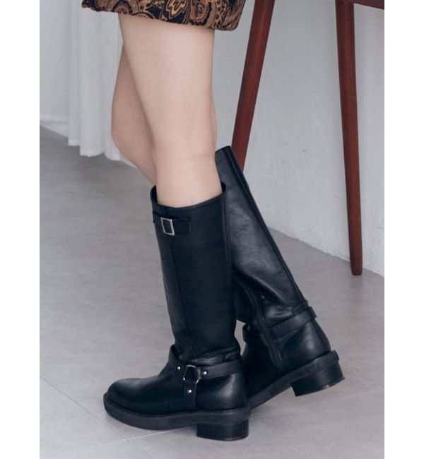 MURUA「エンジニアロングブーツ」|ロングブーツ|ブラック