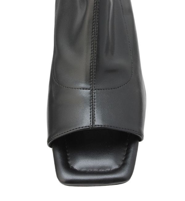 MURUA「ストレッチオープントゥブーツ」|ショートブーツ|