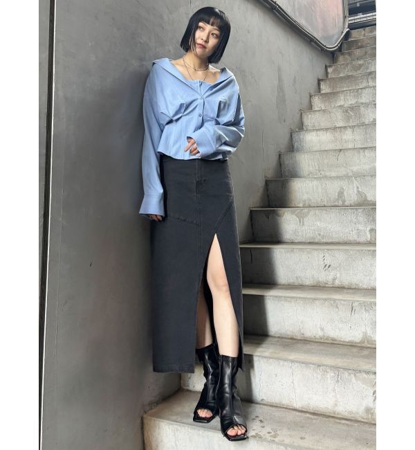 MURUA「ストレッチオープントゥブーツ」|ショートブーツ|