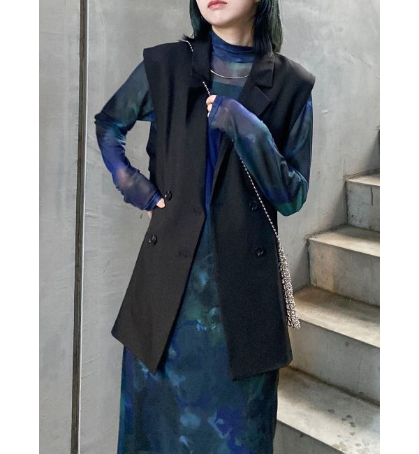 MURUA「バックベルトテーラードジレ【セットアップ着用可】」|ベスト・ジレ|