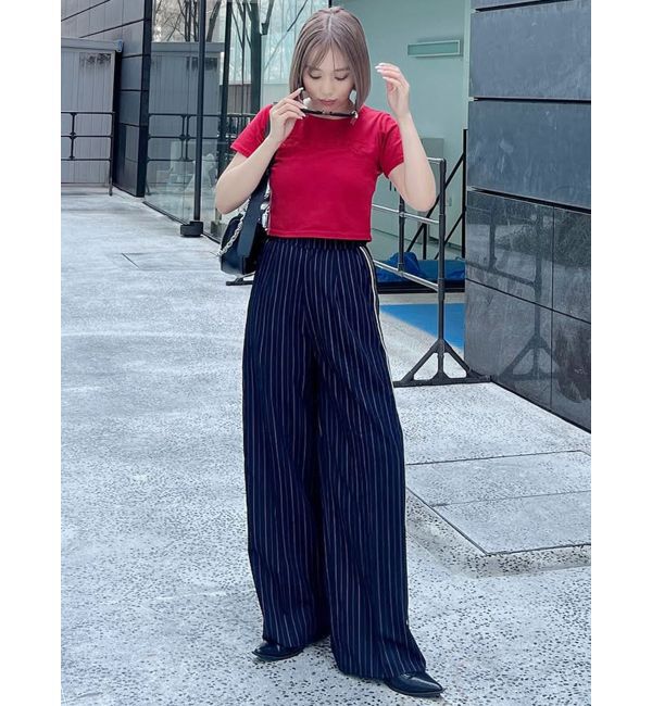 MURUA「パッチステッチクロップドT」|Tシャツ・カットソー|