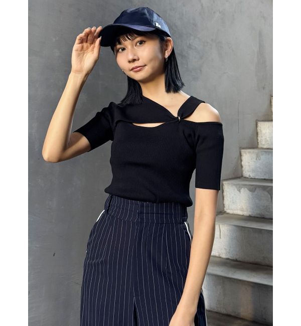 MURUA「リングスルーアシメニット」|ニット・セーター|