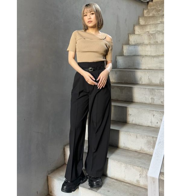 MURUA「リングスルーアシメニット」|ニット・セーター|