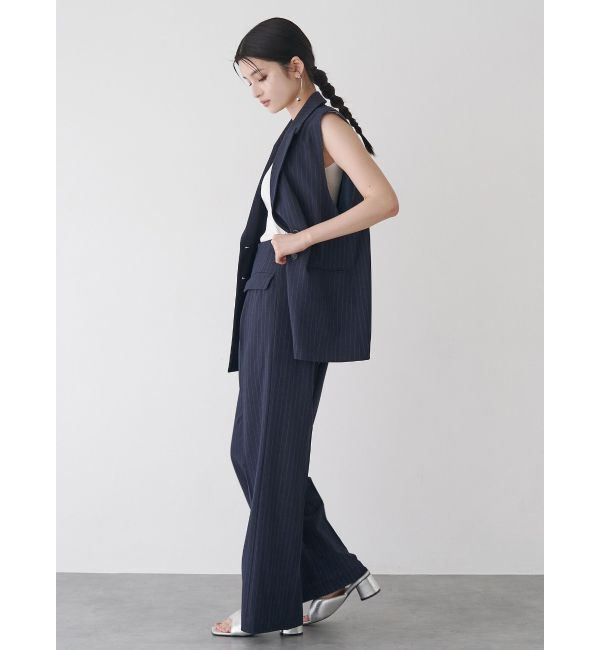 MURUA「ピークドラペルダブルミドルジレ」|ベスト・ジレ|