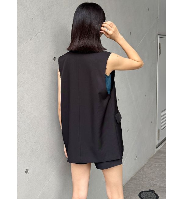 MURUA「ピークドラペルダブルミドルジレ」|ベスト・ジレ|