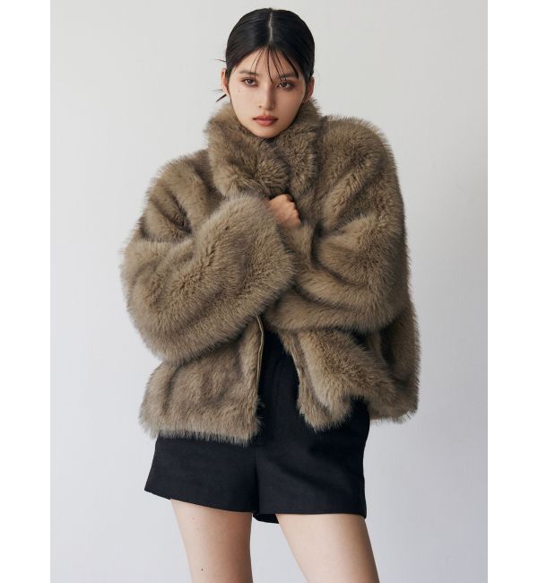 MURUA「MIXフェイクファーブルゾン」|ブルゾン・スタジャン|