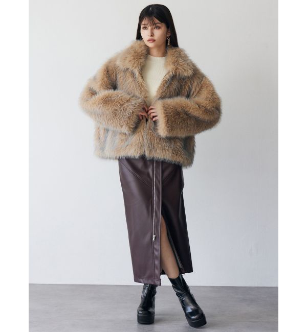 MURUA「MIXフェイクファーブルゾン」|ブルゾン・スタジャン|