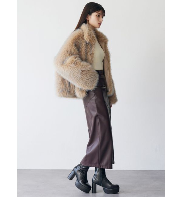 MURUA「MIXフェイクファーブルゾン」|ブルゾン・スタジャン|