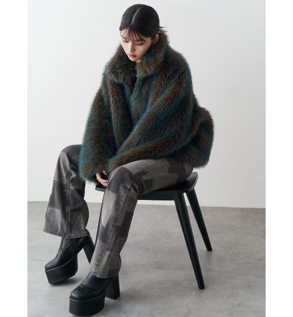 MURUA「MIXフェイクファーブルゾン」|ブルゾン・スタジャン|