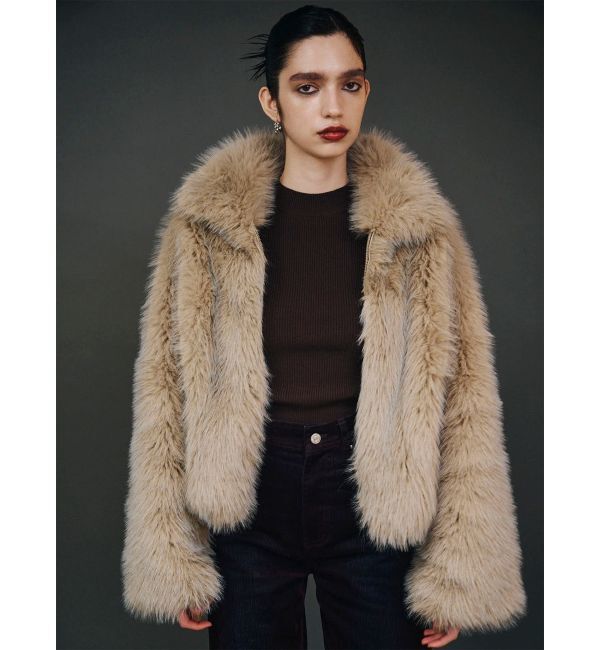 MURUA「MIXフェイクファーブルゾン」|ブルゾン・スタジャン|