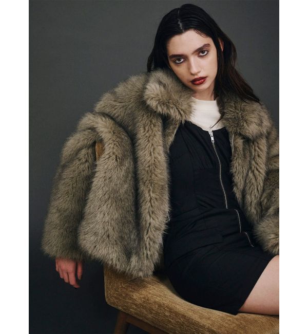 MURUA「MIXフェイクファーブルゾン」|ブルゾン・スタジャン|